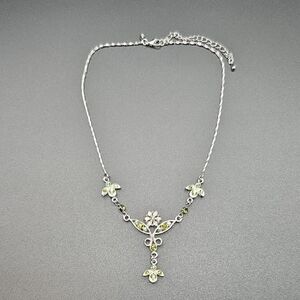 Silver & Green Necklace